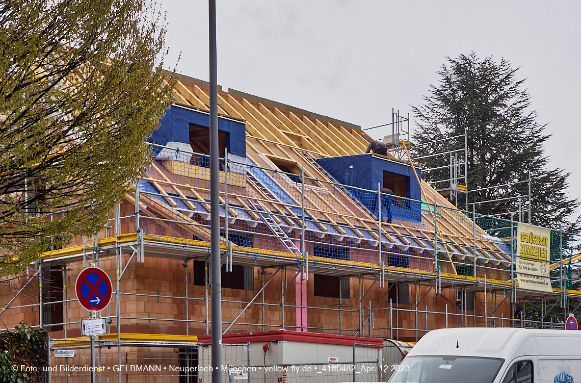 12.04.2023 - Baustelle Niederalmstraße 16 in Neuperlach